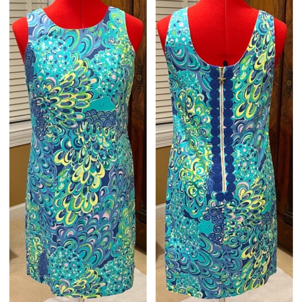 Lilly Pulitzer Cathy Shift Dress in Lilly’s Lagoon - size 2